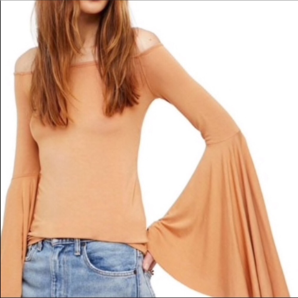Free People We the Free Bell Sleeve Top 5/$25